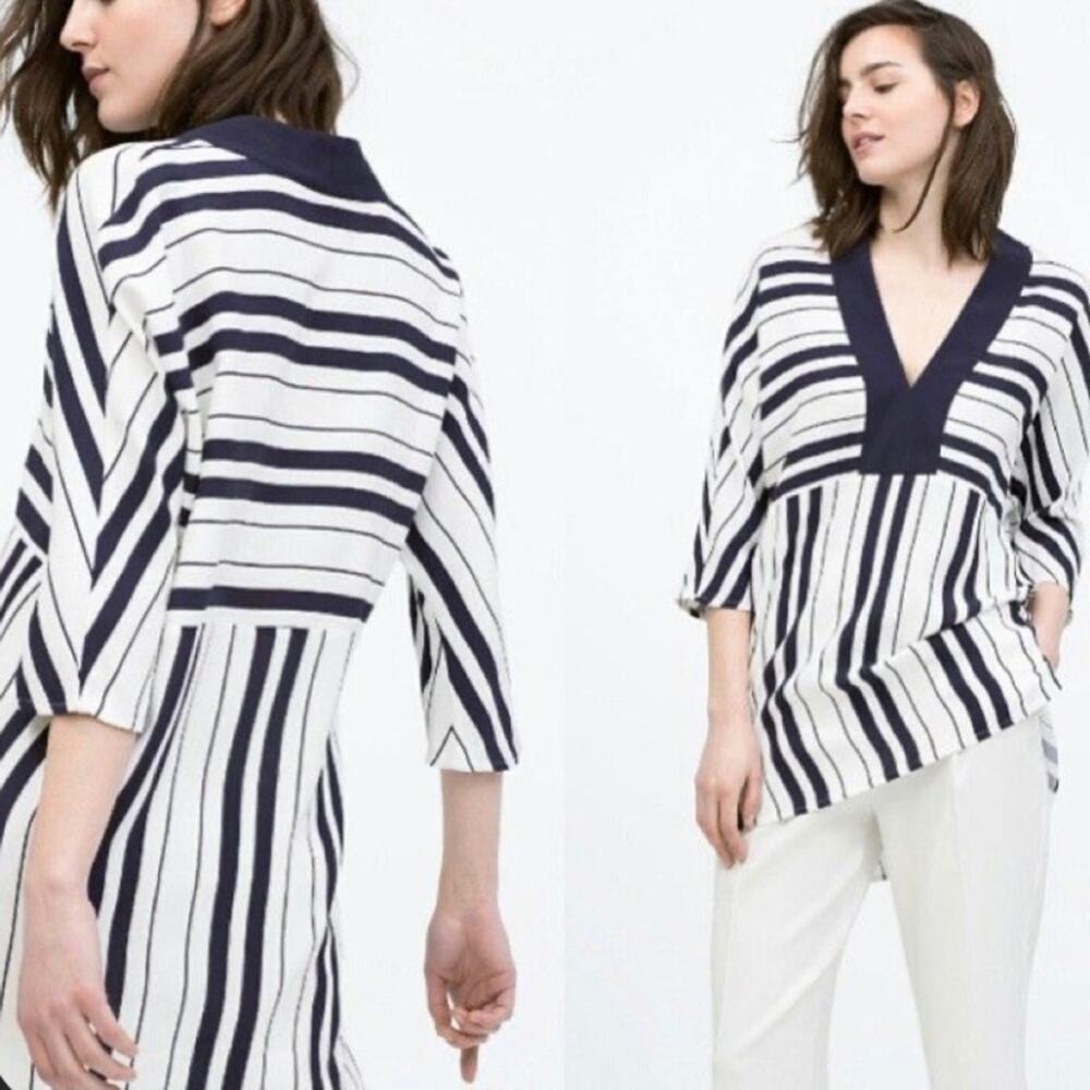 Zara Striped Tunic size Small - Picture 9 of 10
